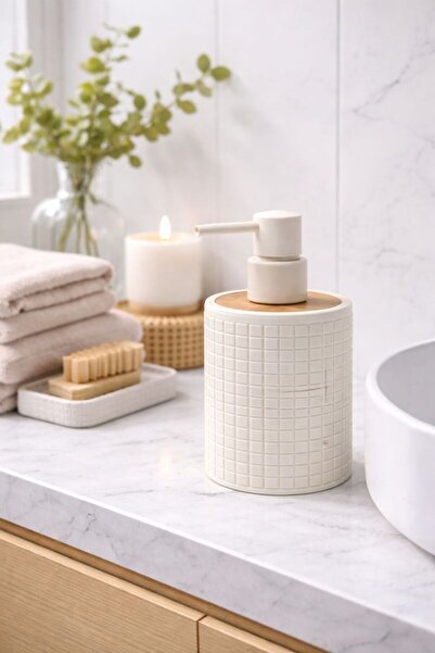 NOKKA Dekoratif Sıvı Sabunluk, Lizbon Akrilik Sabunluk, 8x11 cm