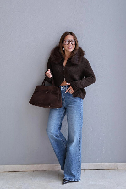 Purple by Banu Blue Lycra Straight Jean Trousers