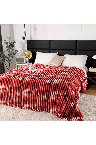 JOJO HOME Fluffy cocolino blanket, ribbed pattern, 200x230cm
