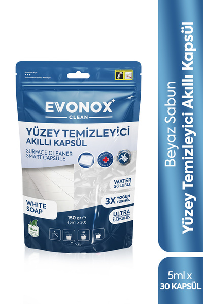 Evonox Clean Интелигентни капсули за почистване на повърхности с аромат на бя...
