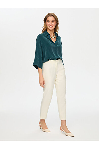 Faik Sönmez Staright Fit Şık Krep Pantolon S26PNT015