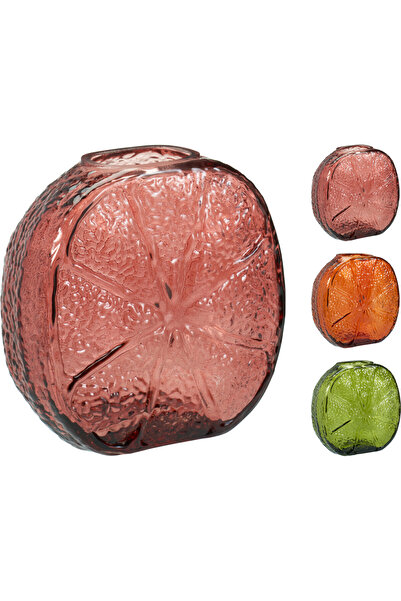 DecoDepot Decorative vase Lemon, colored glass, 15.6 cm