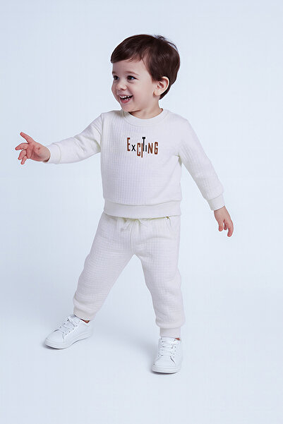 Stylein Baby Unisex Ribbed Tracksuit Set – Exciting Print