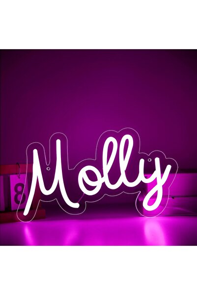 Slasa لوحة نيون تحمل اسمًا مخصصًا، مقاس 14-20 بوصة، مصباح جداري LED شخصي لغرف...