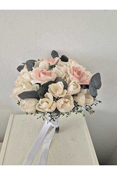 Yellow Tulip Wedding/bride/godmother bouquet, tulips and immortal roses, stab...