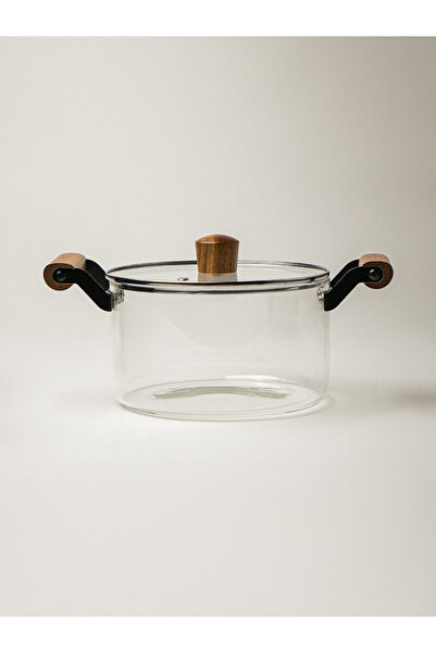 Minihol Muse Akasya Kulplu Cam Tencere (3.5 L)