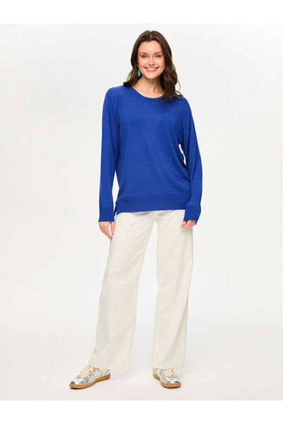 Faik Sönmez Bisiklet Yaka Basic Triko Bluz S26TRB018