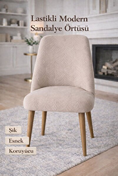 coverbox OVAL Sandalye Kılıfı Büyük oval Likralı Yıkanabilir Streç Lastikli S...