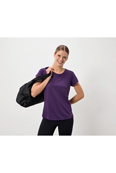Tchibo Kadın Spor Üst, Kısa Kol, Lila