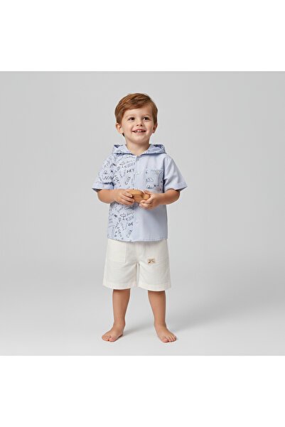 Coolimino Surf 2-Piece Men's Suit Hooded Shirt Shorts