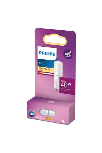 Philips LED Kapsül 3.7W 470 Lumen 2700K Sarı Işık G9 Duy (40W Eşleniği)