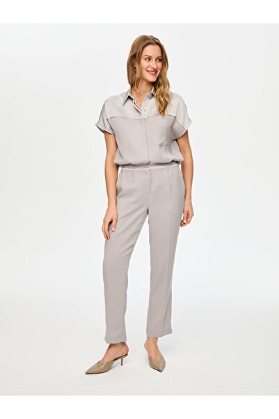 Faik Sönmez Beli Lastikli Comfort Fit Krep Pantolon S26PNT022