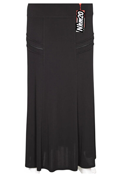 NESNA STORE Дамска пола Nazan от креп с странични цепки, подплатена, с ластик...