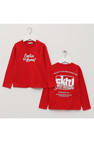 WANEX Boy's Long Sleeve Slim T-Shirt - 17144 - Red