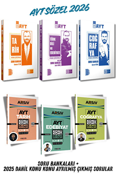 Benim Hocam Yayınları 2026 Sözel AYT Edebiyat Tarih Coğrafya Soru Bankası Ben...