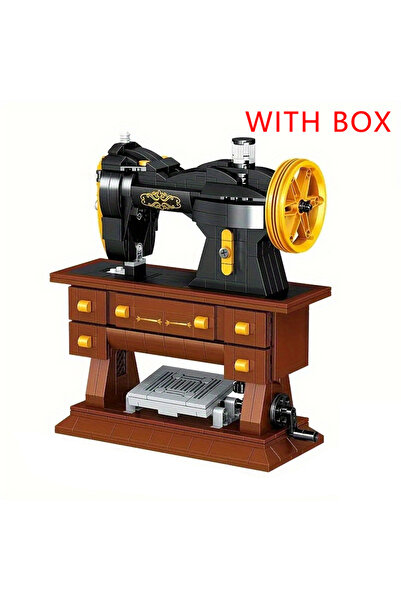 choice2 مع صندوق، 633 قطعة، نموذج بناء ماكينة خياطة عتيقة، ديكور مكتبي إبداعي...