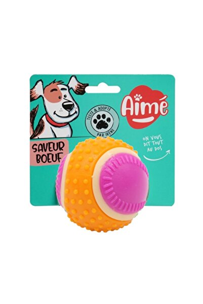 AgroBiothers Laboratoire Rubber ball with Beef Flavor for dogs to play with -...