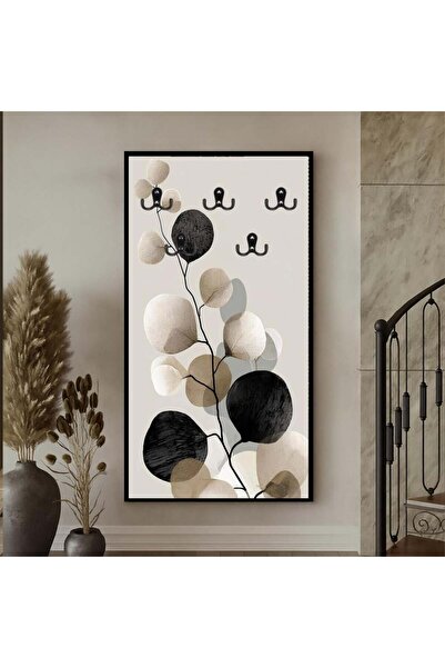 4gdran Modern design canvas wall hanging with a hollow black frame