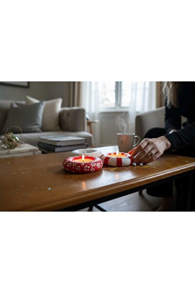 rilind Love in Stone Serisi 3'lü Mumluk Set Taş Tozu Sevgililer Günü Hediyelik