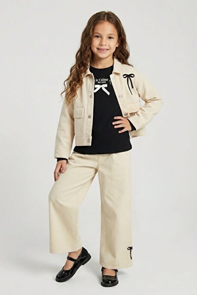 HAUSEkids Pantaloni pentru fete Mia, 4-9 ani - Bej