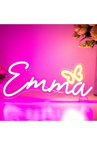 Slasa لوحة نيون تحمل اسمًا مخصصًا، مقاس 14-20 بوصة، مصباح جداري LED شخصي لغرف...