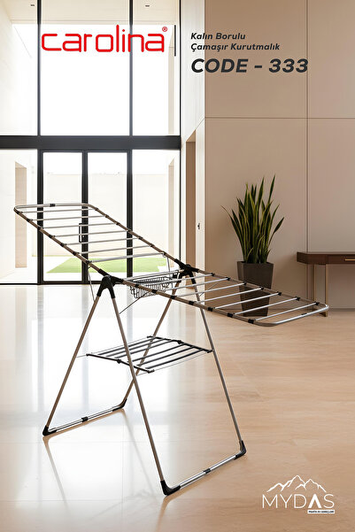 CAROLİNA 333 Kalın Borulu Çamaşır Kurutmalık Demir
