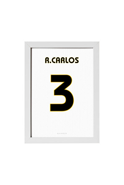 KAYNOCK Roberto Carlos Jersey, Real Madrid, Futbol Forma Tablo, Poster Tablo ...