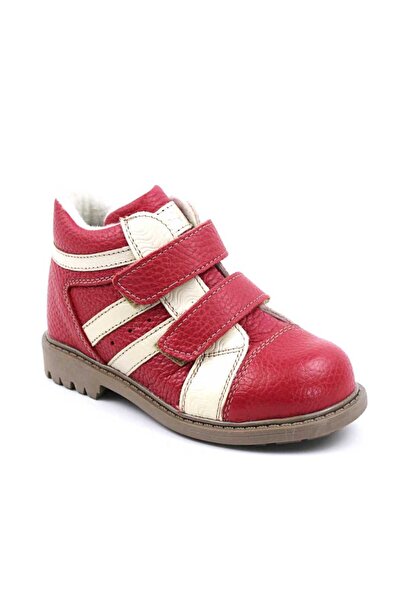 tino Children's boots, padded, made of natural leather 3237-ROSU/1