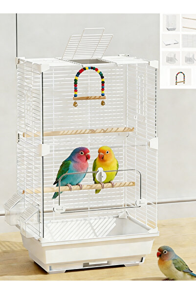 KidLe قفص طيور شفاف من الأكريليك، قفص ببغاء، عش طيور، أقفاص طيور خاصة، قفص تر...