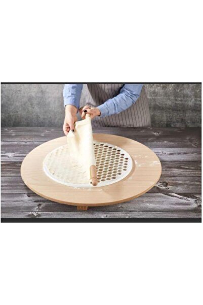 Mikasso 199 Gözlü Büyük Boy Pratik Mantı Kalıbı Hamur Kesme Aparatı Çap:40 Pl...