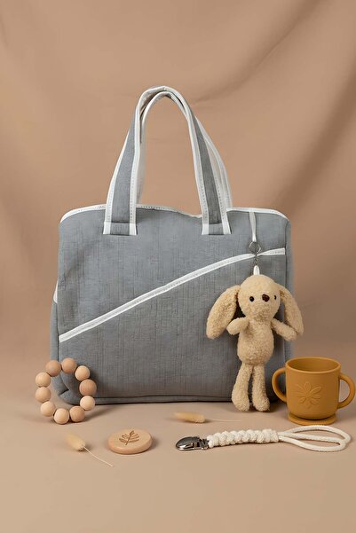 Rivaİstanbul Plush Rabbit Mother Baby Care Bag