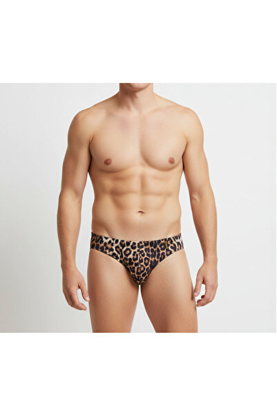 BONBON Erkek Leopar Desenli String Külot BB2202