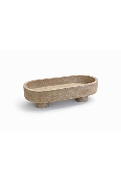 Modestmar Travertine Tray Travertine Tray with Legs