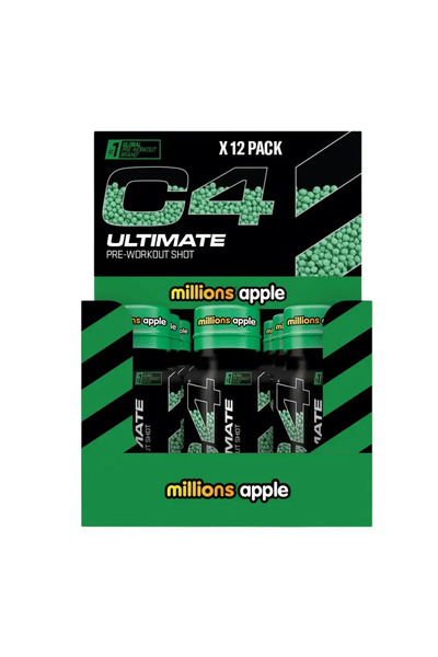Cellucor سيليكور - سي 4 التميت شوت طاقة قبل التمرين (12 علبة) - تفاح