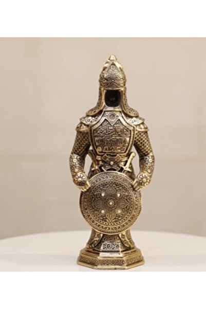 AKUA TAHTA Osmanlı Temalı Zırhlı Savaşçı Dekoratif Biblo