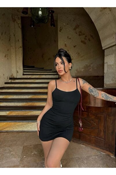 MY JOSHUA Rochie de damă cu bretele din șnur și model simplu