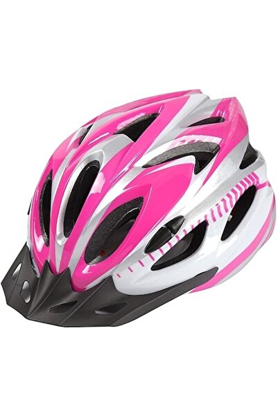 GÖKART Cască de bicicletă de protecție cu orificii de ventilație, culoare roz