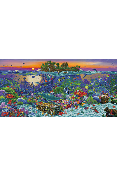 diamond dotz Tablou cu diamante - Insula de corali, 132 x 65 cm