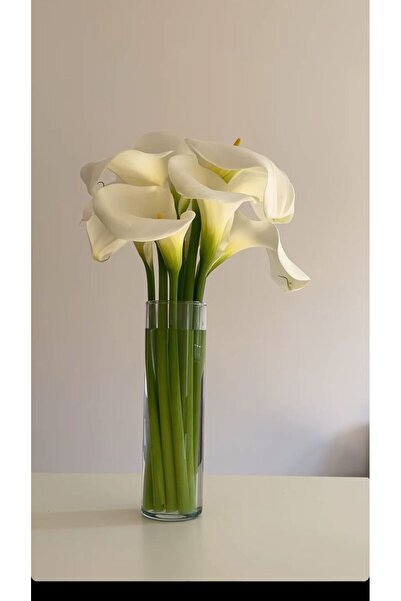 Melonİst 10 Adet Yapay Beyaz Gala (Kala) Çiçeği – Nikah, Gelin Buketi ve Deko...