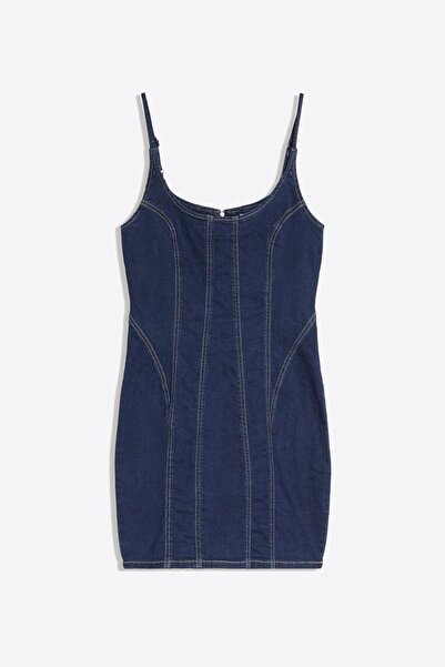 Bershka Denim mini elbise