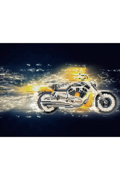 diamond dotz Tablou cu diamante – Motocicletă în viteză, 35 x 45 cm