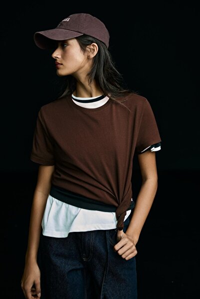 Bershka Kısa kollu basic tişört