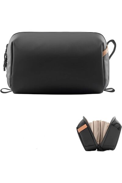 Skycare حقيبة غسيل معلقة لأدوات الزينة للرجال، حقيبة تنظيم أدوات الزينة المقا...