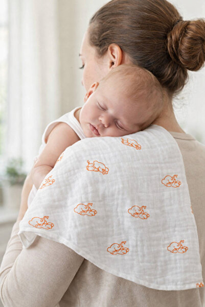 Anemons مجموعة من 6 مناديل موسلين منقوشة للأم والطفل، مناديل للفم 100% قطن 50...