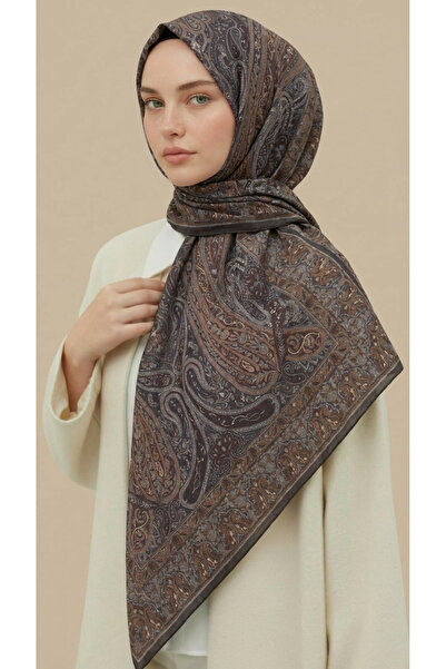 Karaca Eşarp Ethnic Pattern 120*120 cm Cotton Scarf