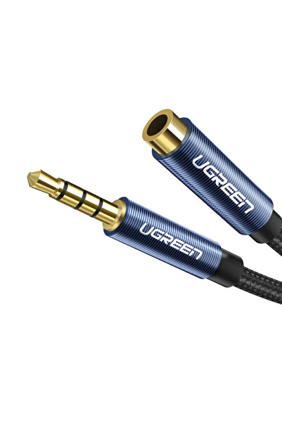 Ugreen 3.5 mm Jack Ses Aux Örgülü Uzatma Kablosu 1 Metre, 40673