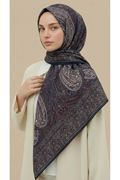 Karaca Eşarp Eșarfă din bumbac cu model etnic, 120*120 CM
