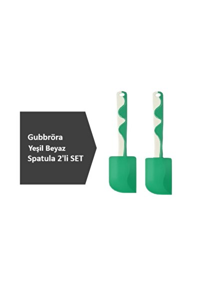 IKEA Gubbröra Spatula Yeşil-beyaz Esnek Dayanıklı Yapışmaz Ergonomik
