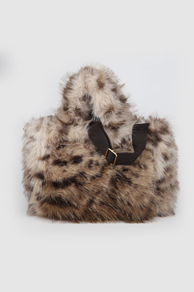 La La'Graccio Paris Lagraccio Paris Kadın Havanna Peluş El Ve Çapraz Çanta