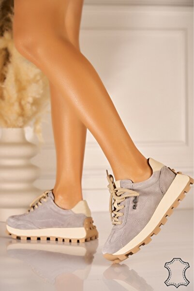 Joana Grey Suede Leather Sneakers Diarra Size 40